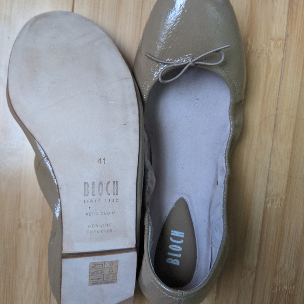 Bloch patent leather ballet flats, size 41